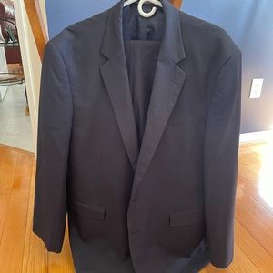 Navy blue suit